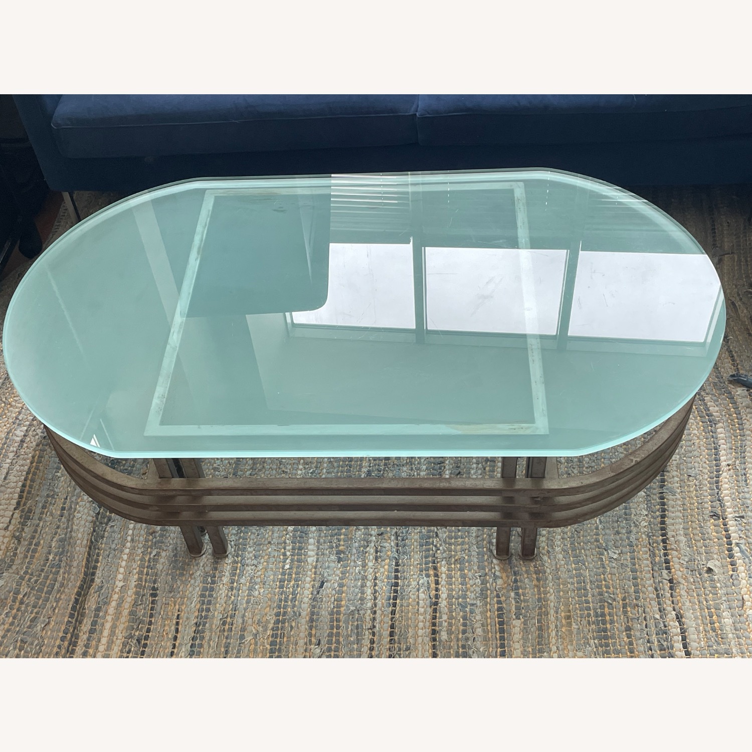 Vintage/Antique Green Coffee Table - image-2
