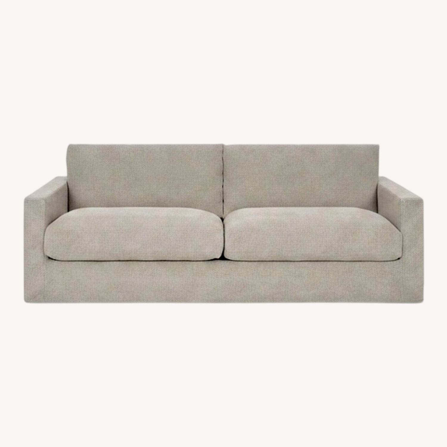 Six Penny Devyn Natural Linen Slipcovered Sofa - image-0