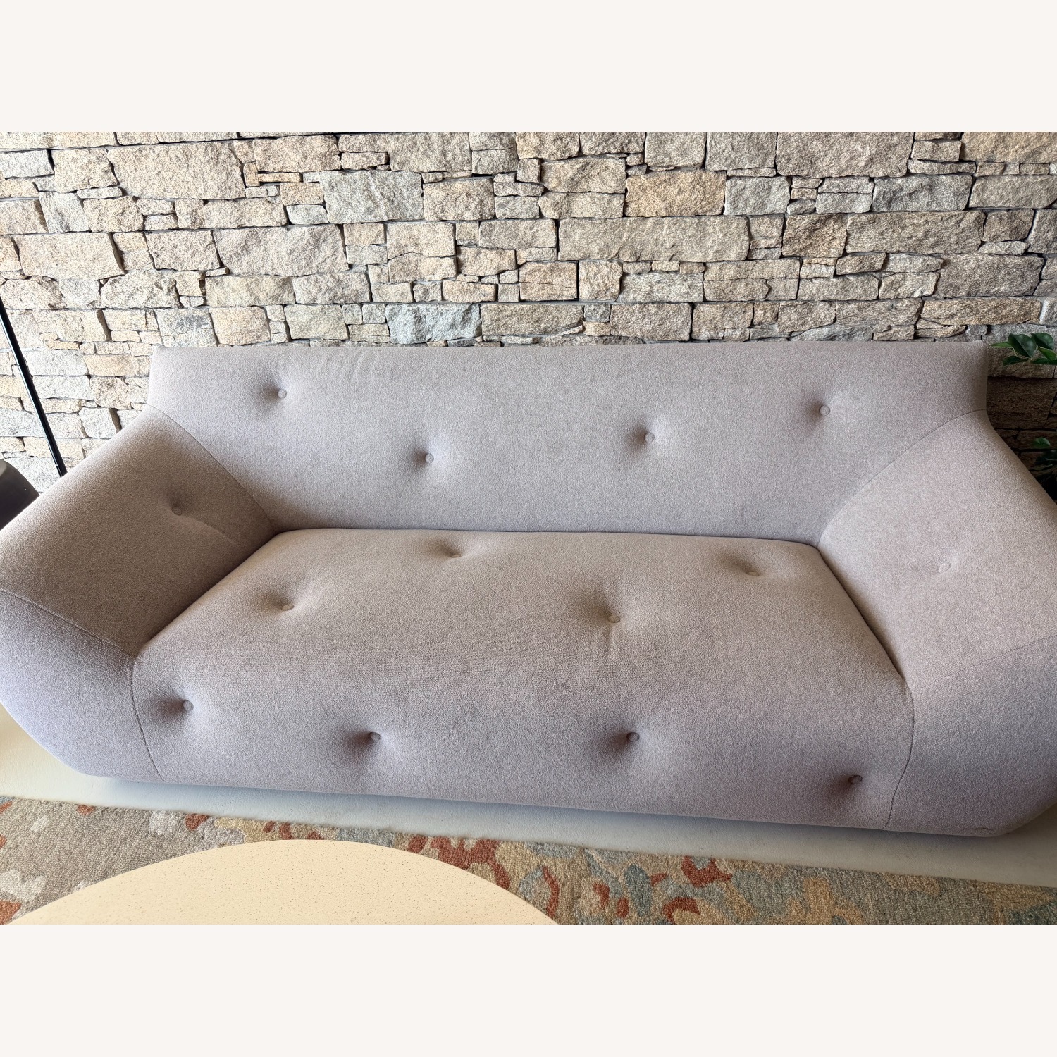 Roche Bobois Light Gray Fabric 3+ Seater Sofa - image-8