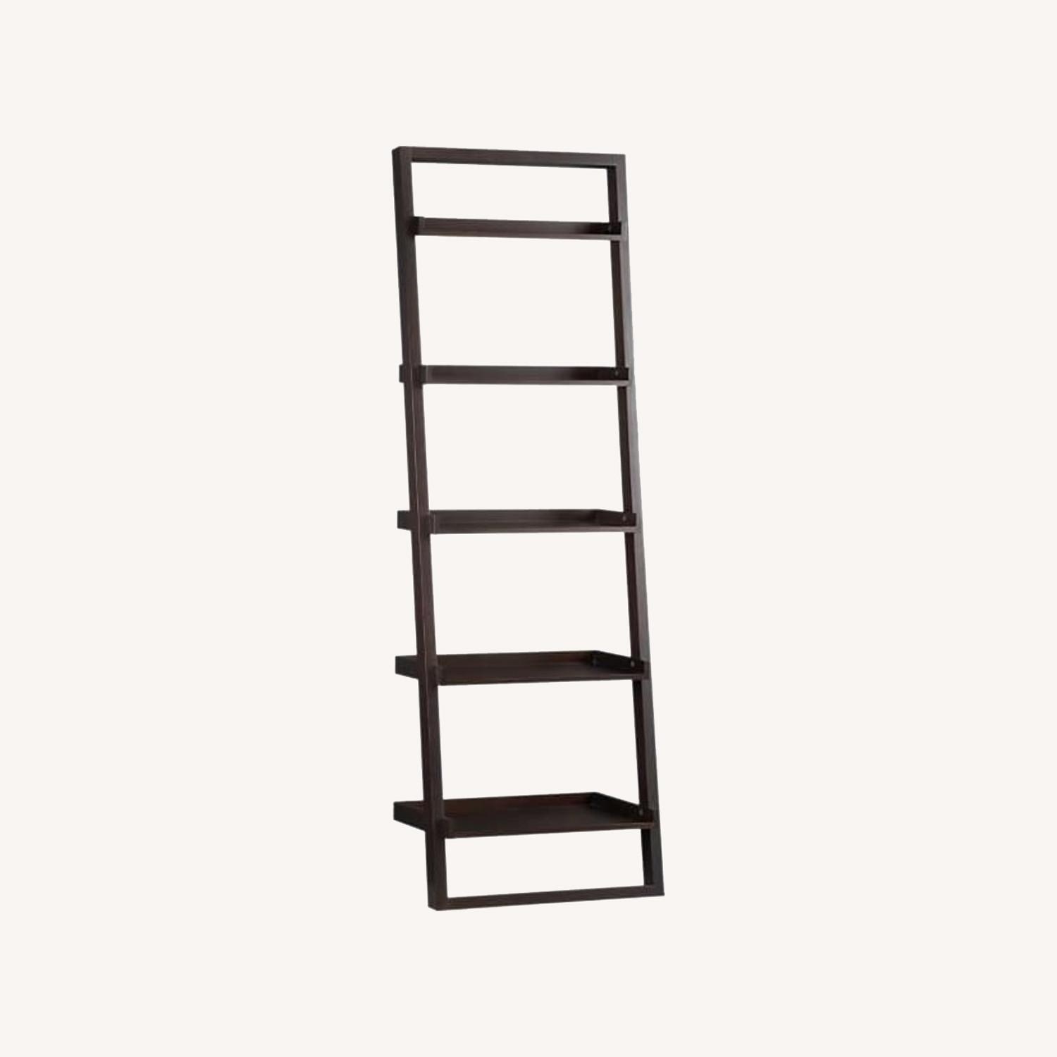 Crate & Barrel Sloane Dark Brown Wood Bookcase - image-4