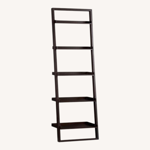 Used Crate & Barrel Sloane Dark Brown Wood Bookcase for sale on AptDeco