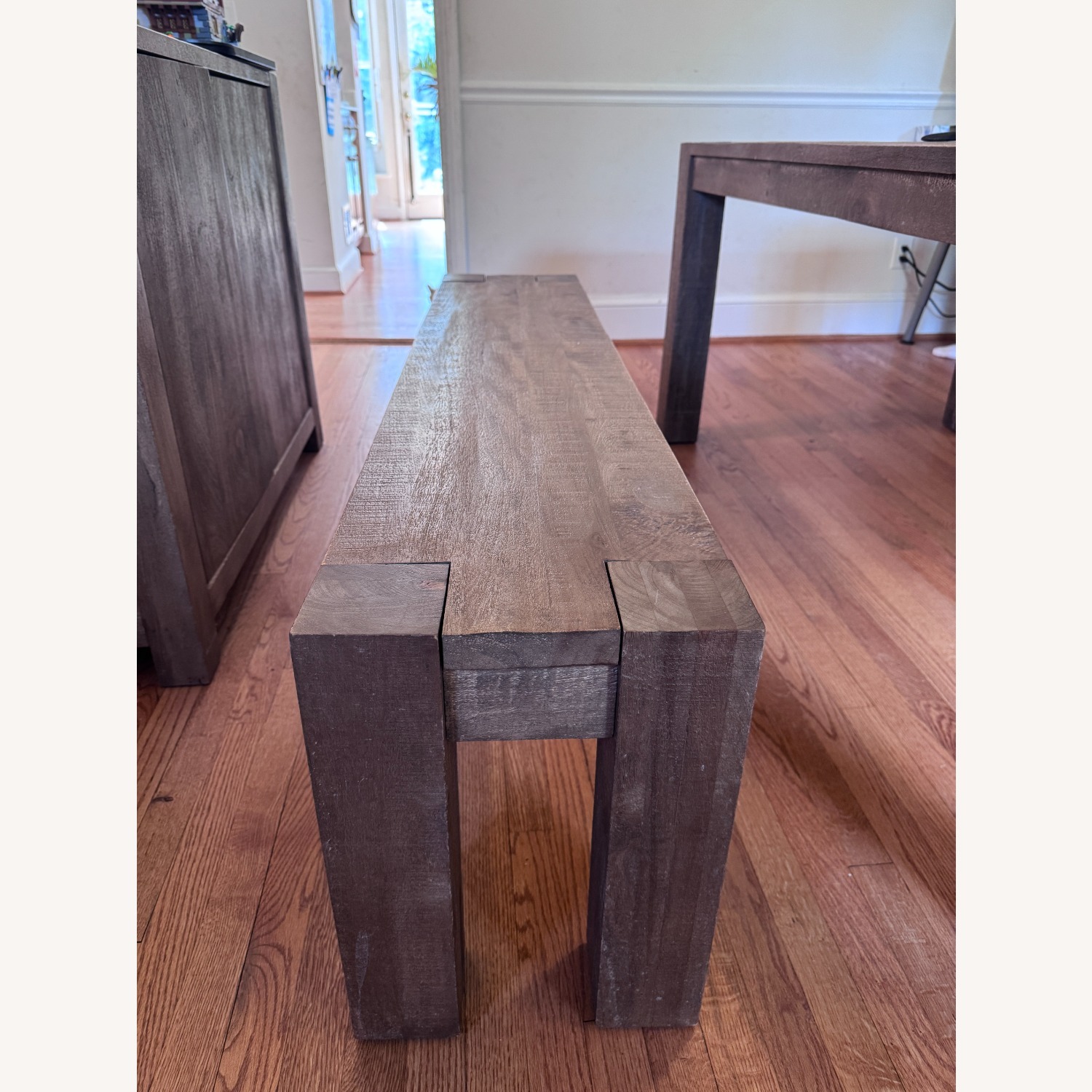 Pottery Barn West Parsons Dining Bench Tawny - image-5