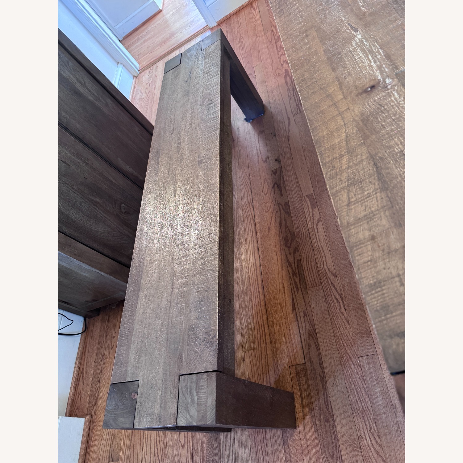 Pottery Barn West Parsons Dining Bench Tawny - image-4