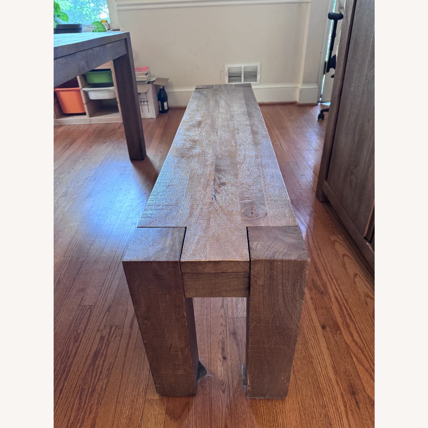 Pottery Barn West Parsons Dining Bench Tawny - image-2