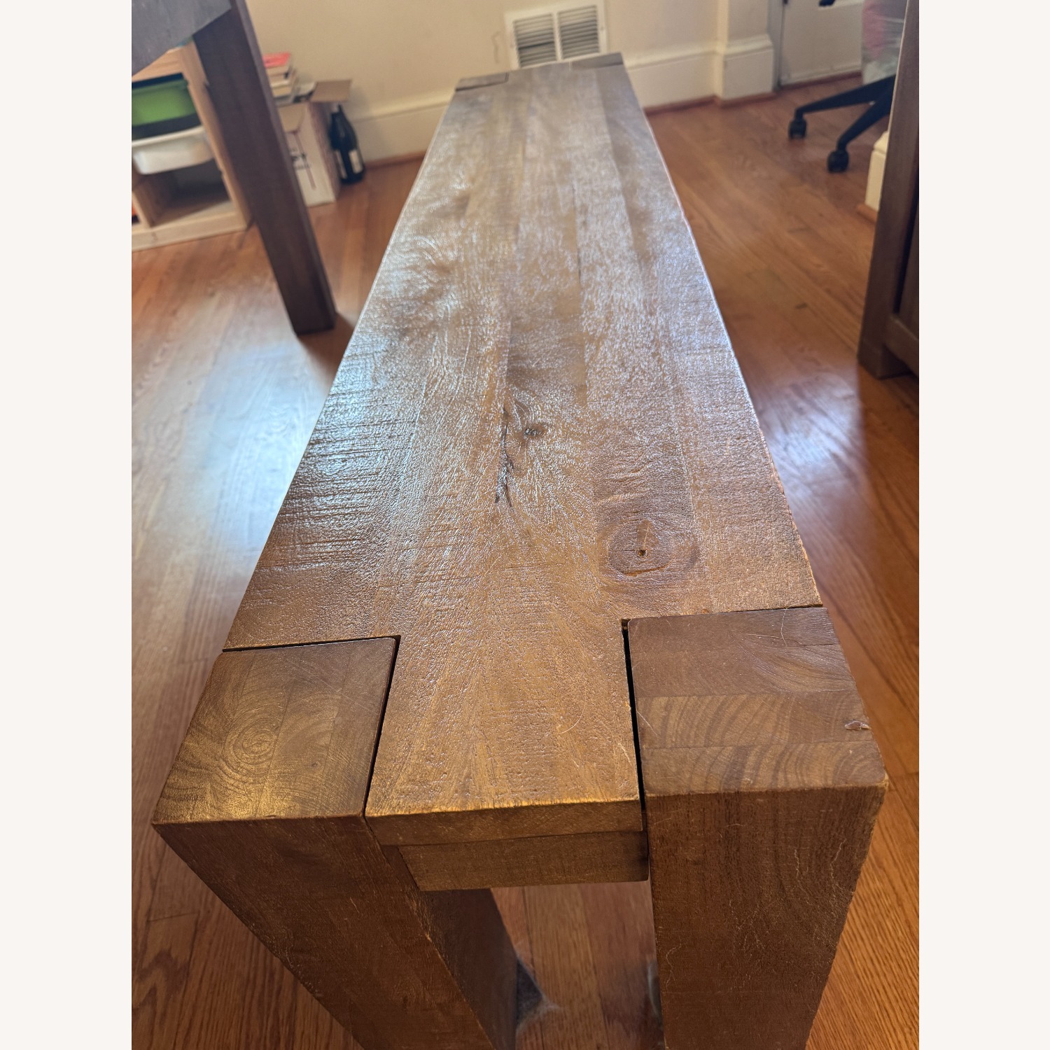 Pottery Barn West Parsons Dining Bench Tawny - image-6