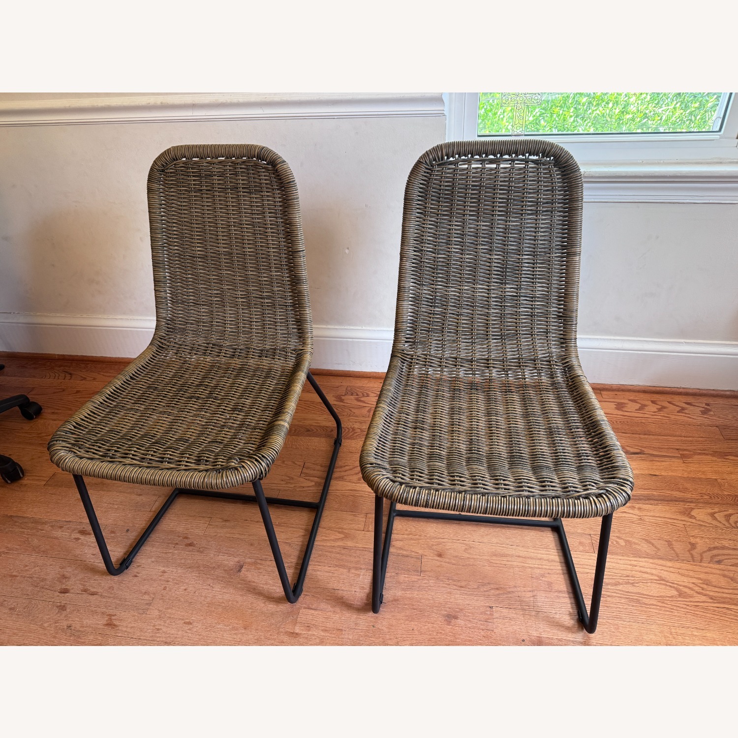 Pottery Barn Natural Resin Dining Chairs - image-1