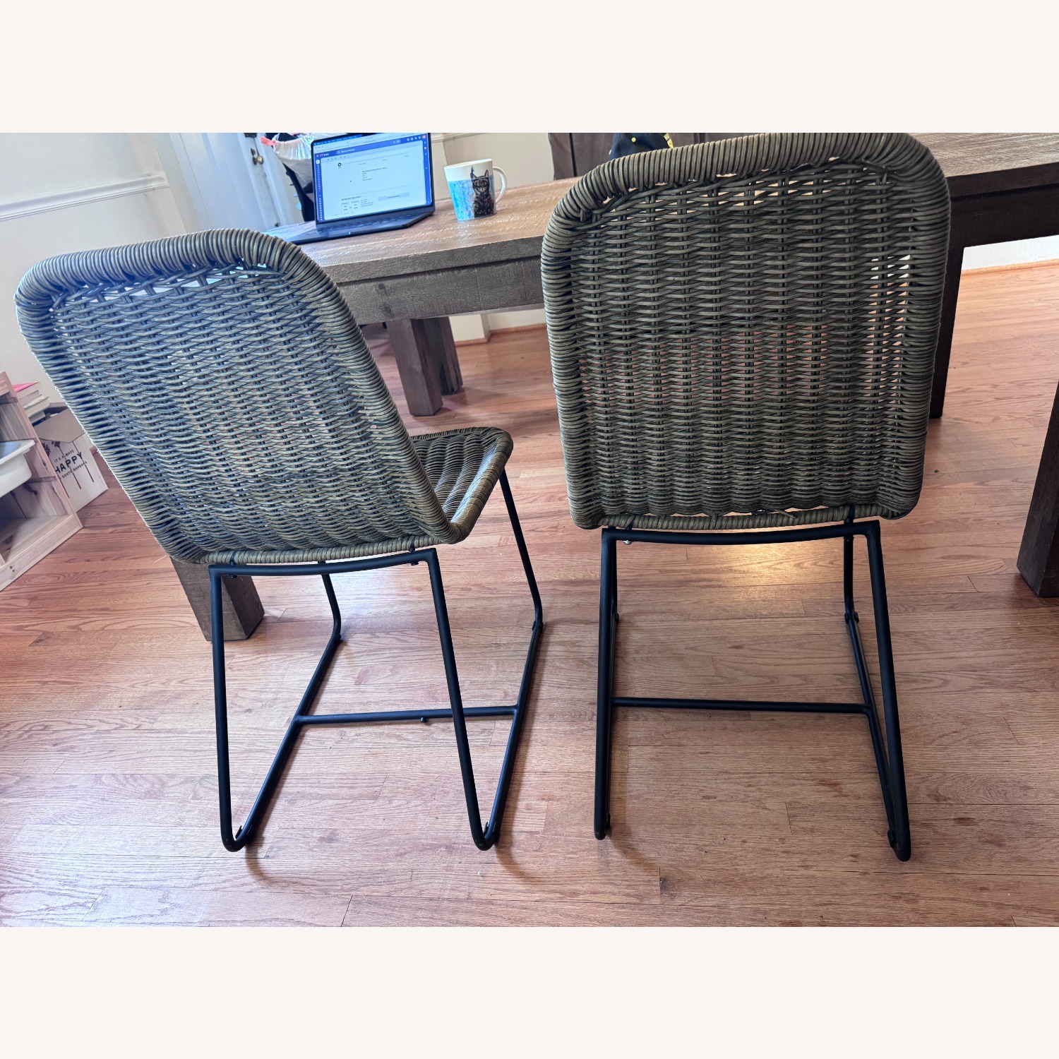 Pottery Barn Natural Resin Dining Chairs - image-2