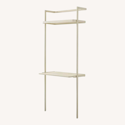 Used West Elm Blane White Metal Desk for sale on AptDeco