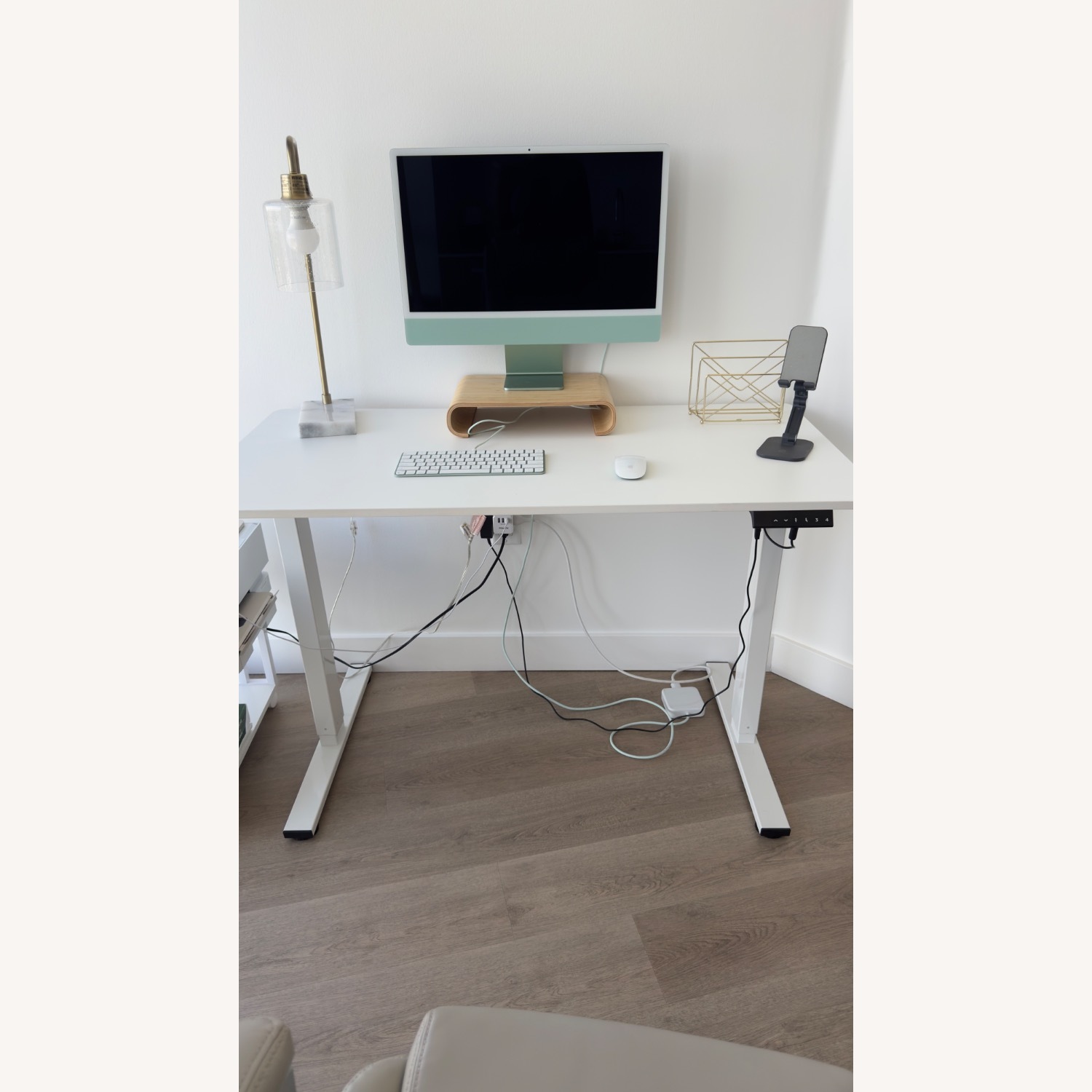 Versa Tables White Wood Desk - image-1