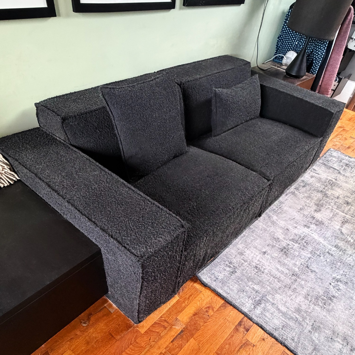 Rove Concepts Porter Dark Gray Fabric 2 Seater Sofa - image-2