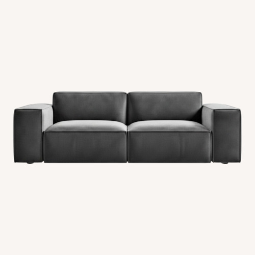 Used Rove Concepts Porter Dark Gray Fabric 2 Seater Sofa for sale on AptDeco