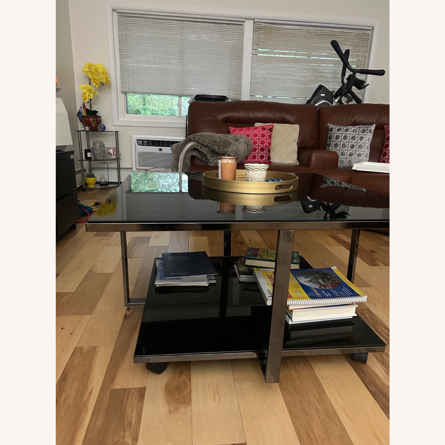 Black Glass Coffee Table - image-3