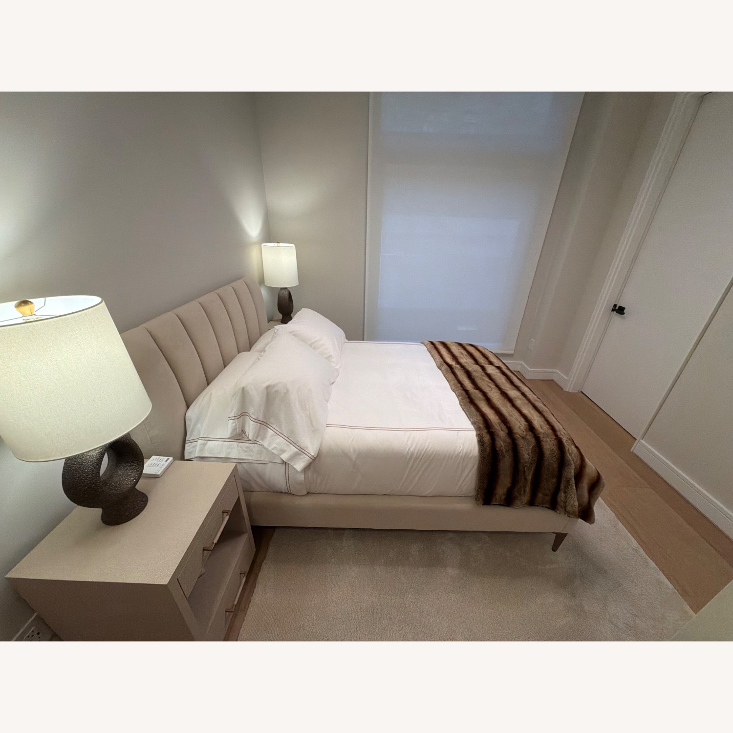 West Elm Upholstered Full Bed Frame - image-4