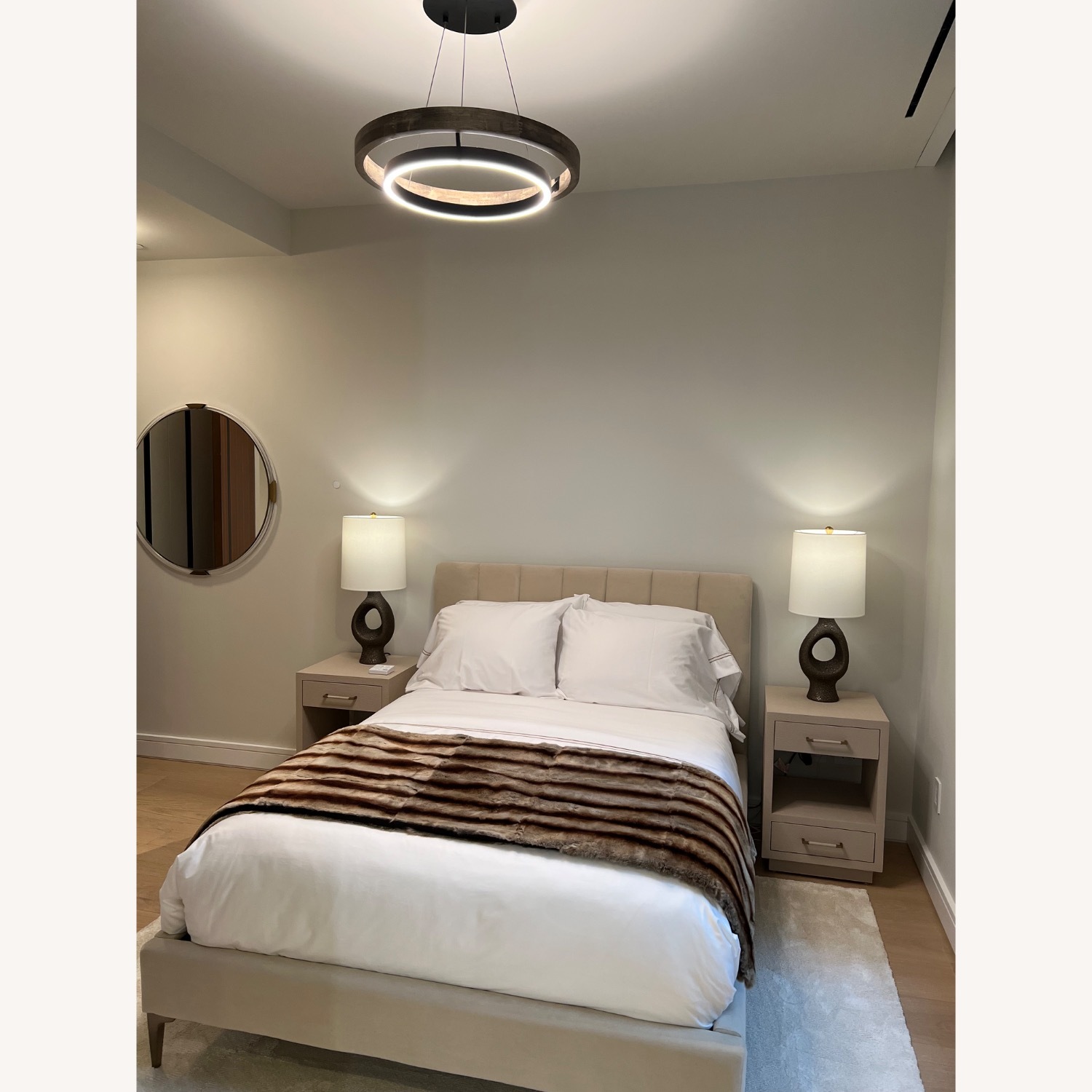 West Elm Upholstered Full Bed Frame - image-1