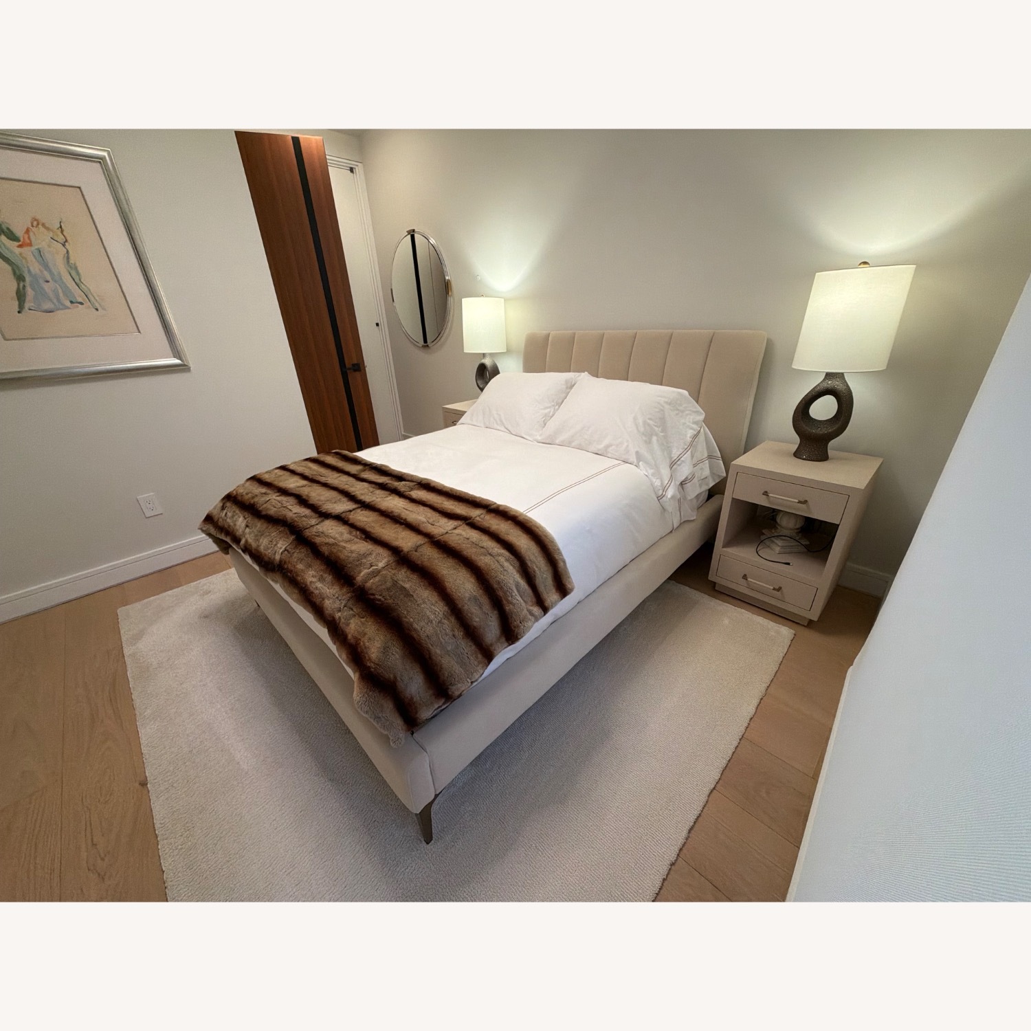 West Elm Upholstered Full Bed Frame - image-3