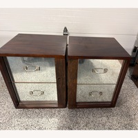 Four Hands Dark Brown Wood End Tables (2)