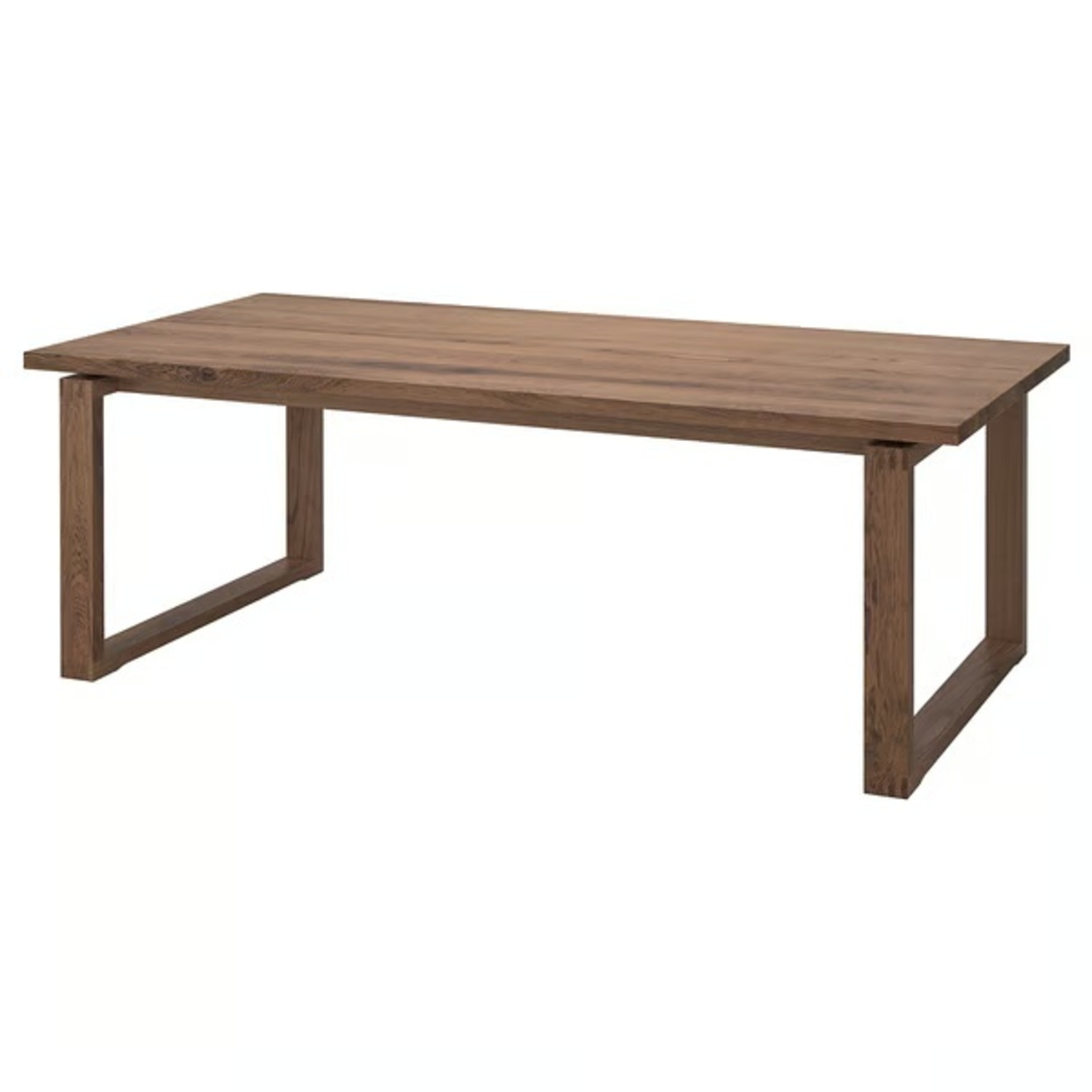 IKEA Modern Dark Brown Wood Dining Table + Bench - image-6