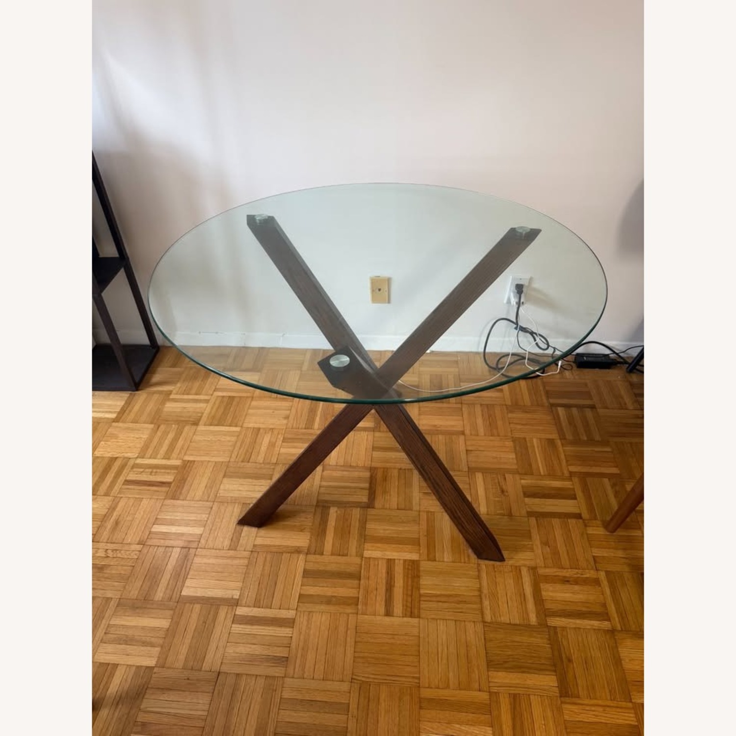 Poly and Bark Glass Dining Table - image-1