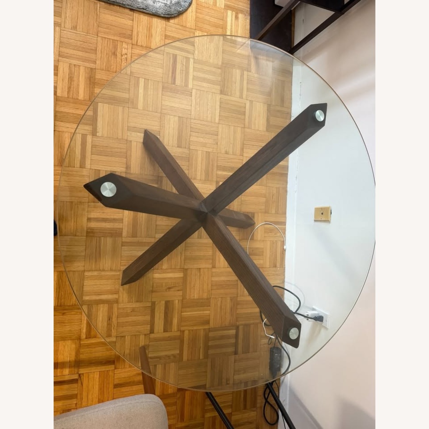 Poly and Bark Glass Dining Table - image-3