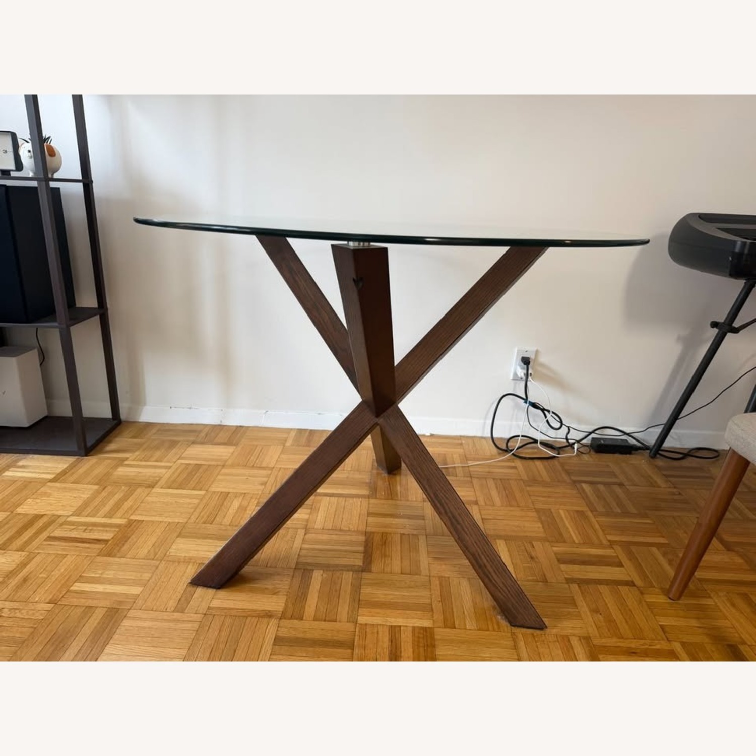 Poly and Bark Glass Dining Table - image-2