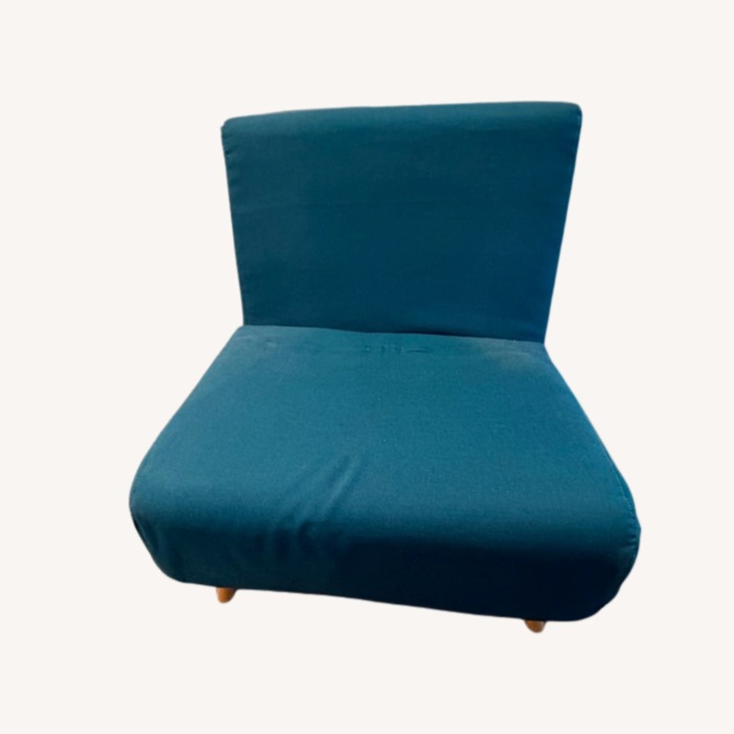 Wayfair Teal-Blue Fabric Chair Bed - image-2