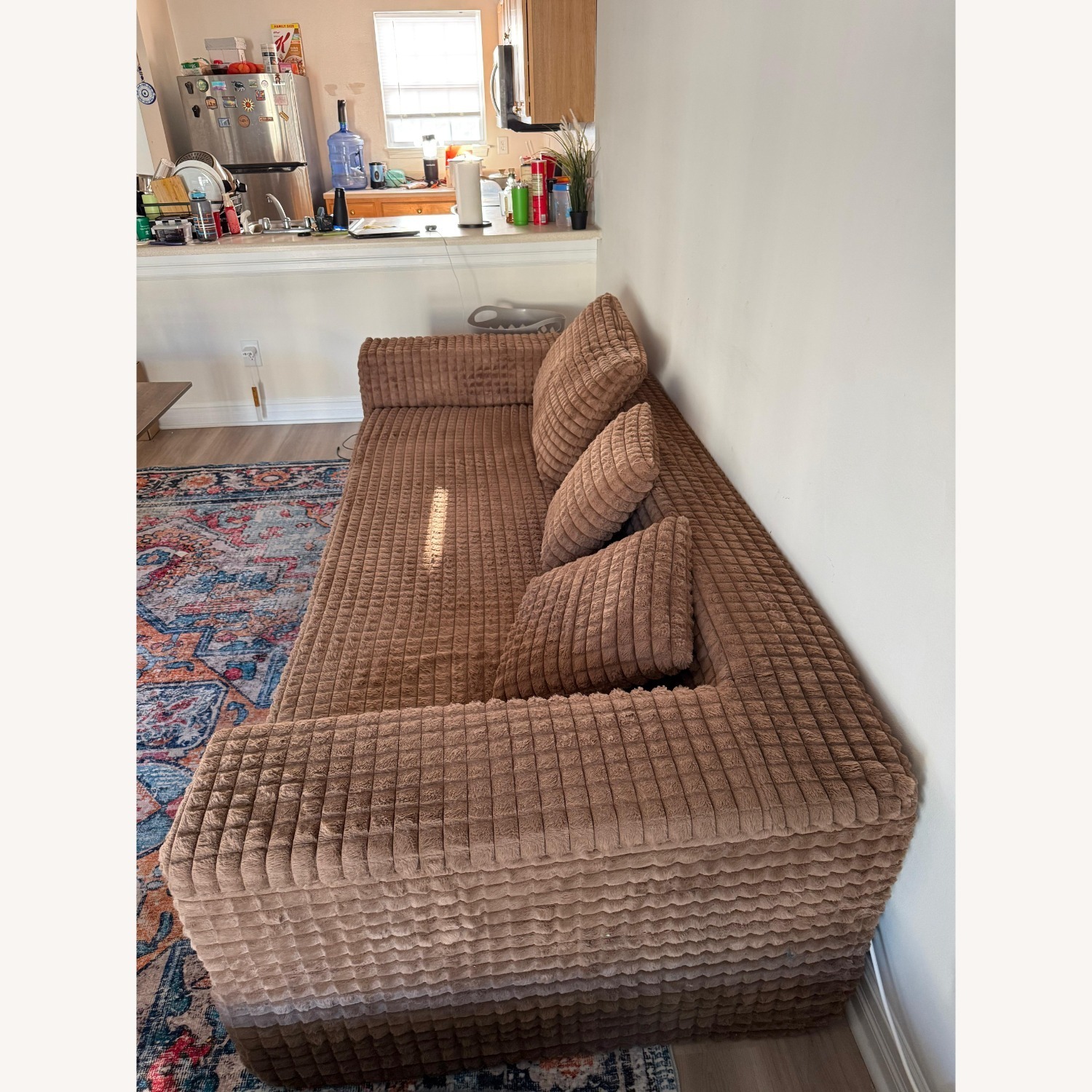 Dark Brown 3+ Seater Sofa - image-2