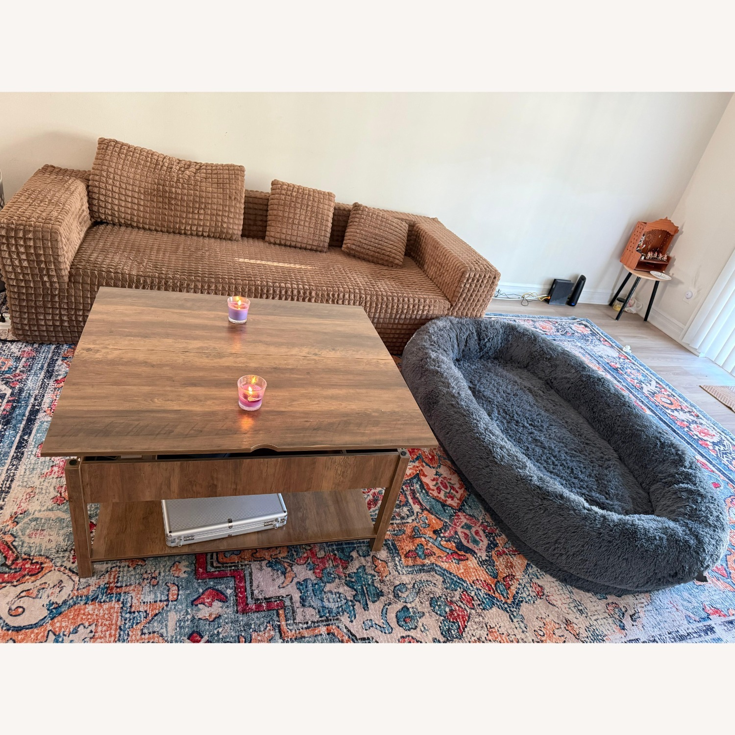 Dark Brown 3+ Seater Sofa - image-3