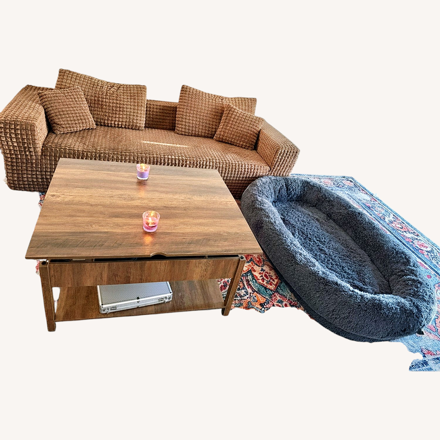 Dark Brown 3+ Seater Sofa - image-0
