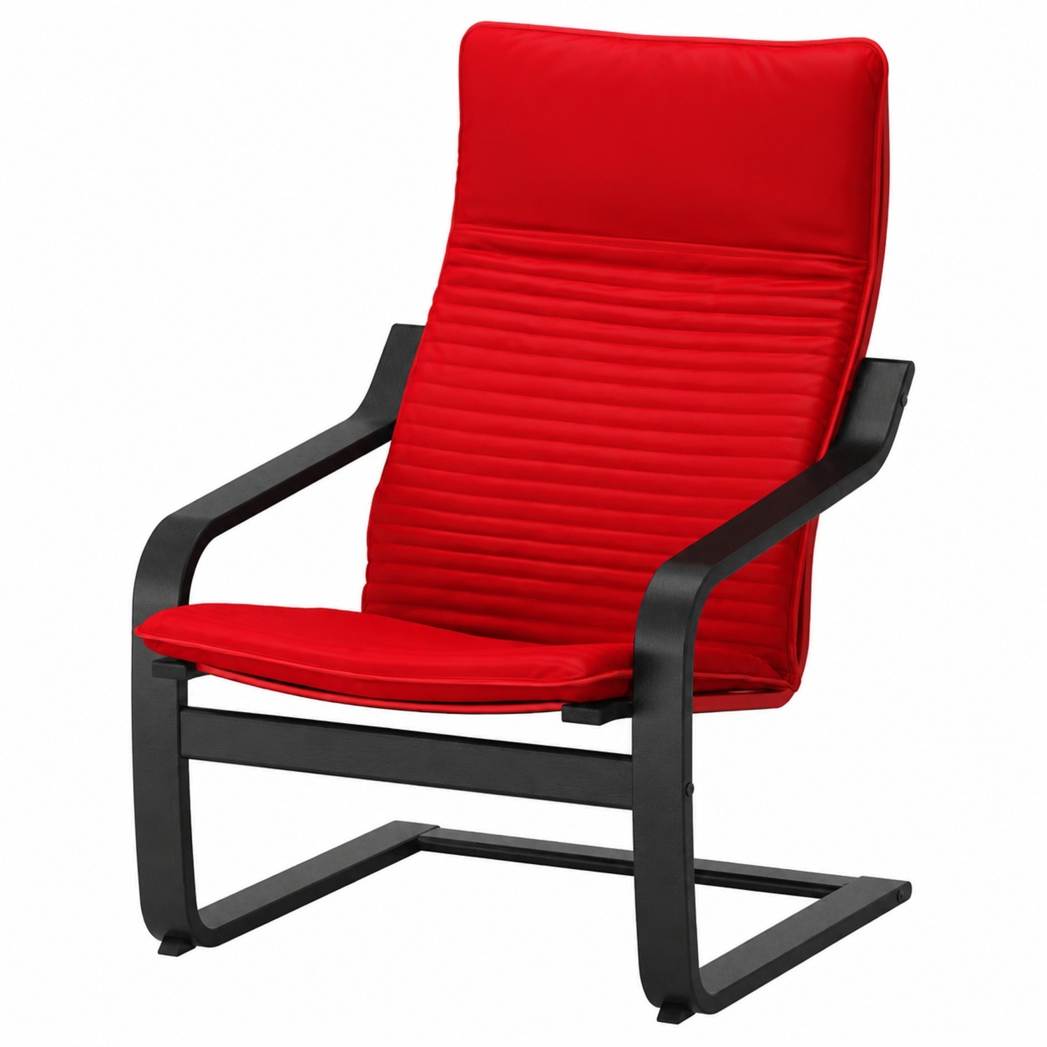 IKEA Poäng Red Fabric Armchair - image-4