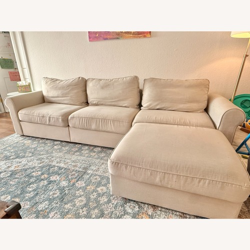 Used LoveSac Natural Fabric 3+ Piece Sectional for sale on AptDeco