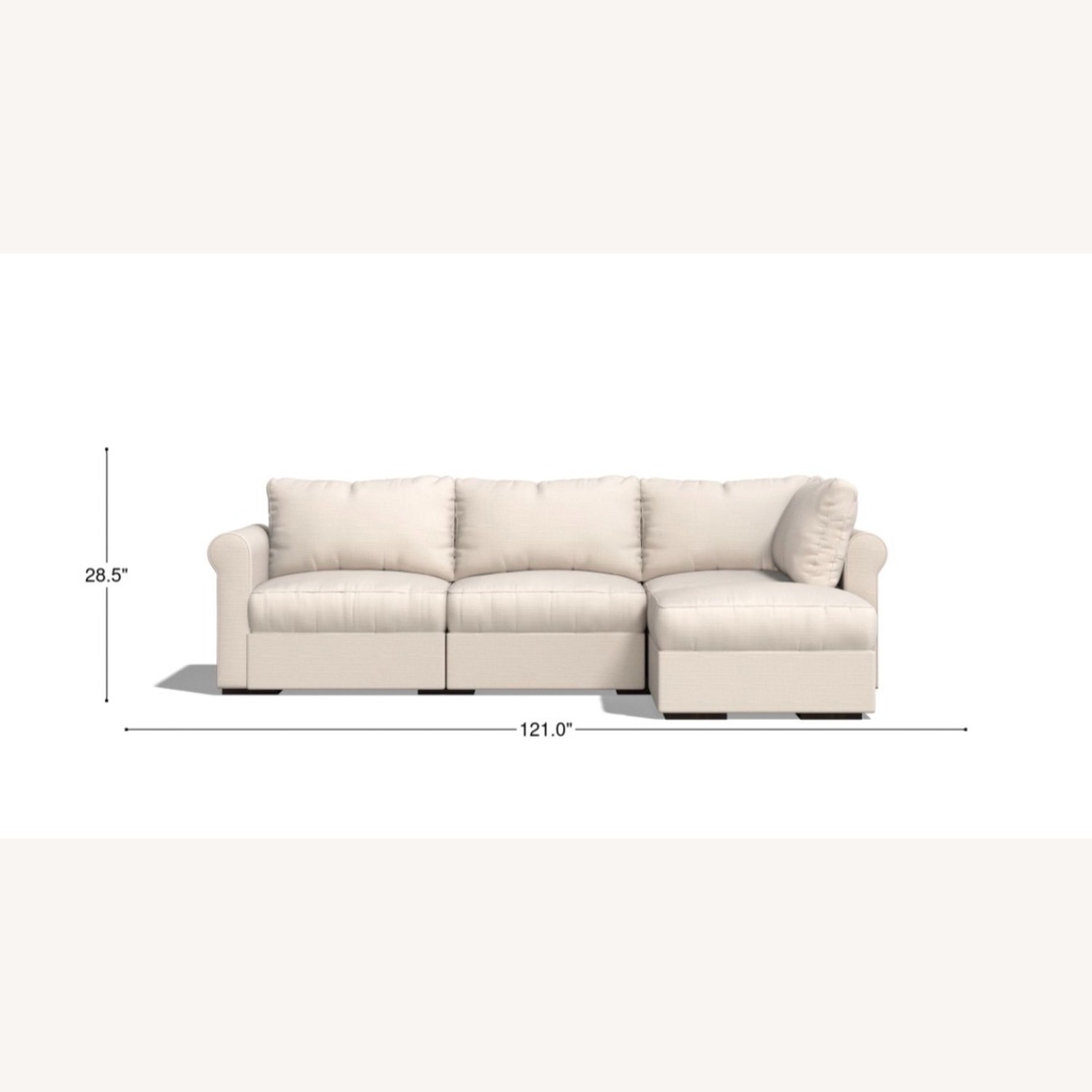 LoveSac Natural Fabric 3+ Piece Sectional - image-4