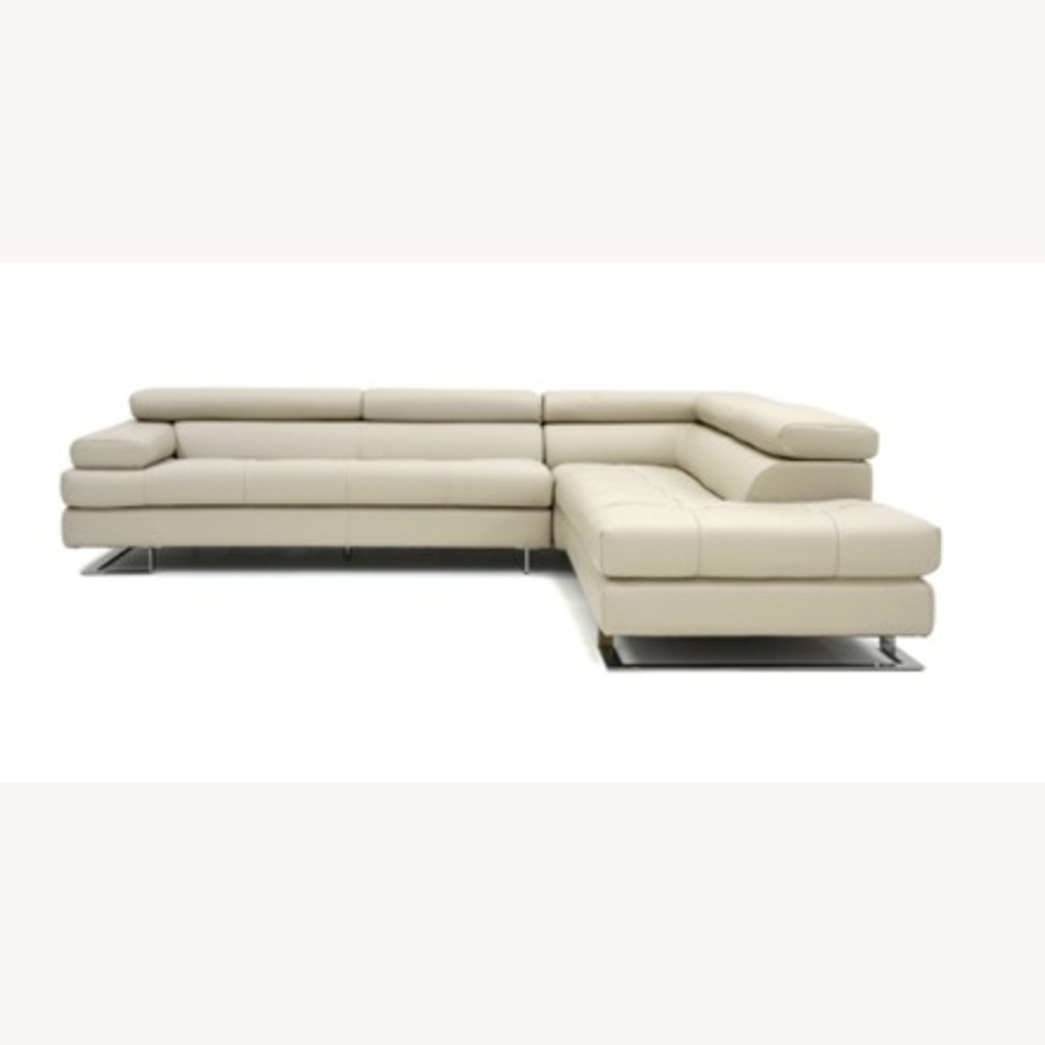 Cantoni Beige Leather 2 Piece Sectional - image-8