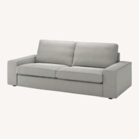 IKEA Kivik Light Gray Fabric 3+ Seater Sofa