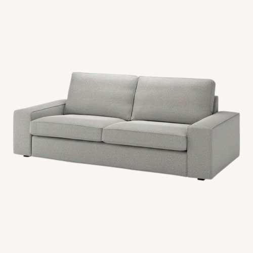 Used IKEA Kivik Light Gray Fabric 3+ Seater Sofa for sale on AptDeco