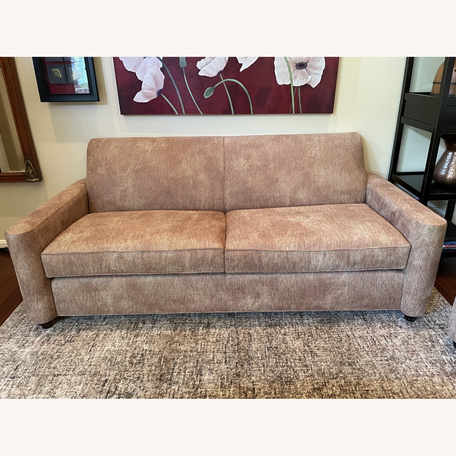 Crate & Barrel "Cork Latte" Fabric 3+ Seater Sofa - image-2