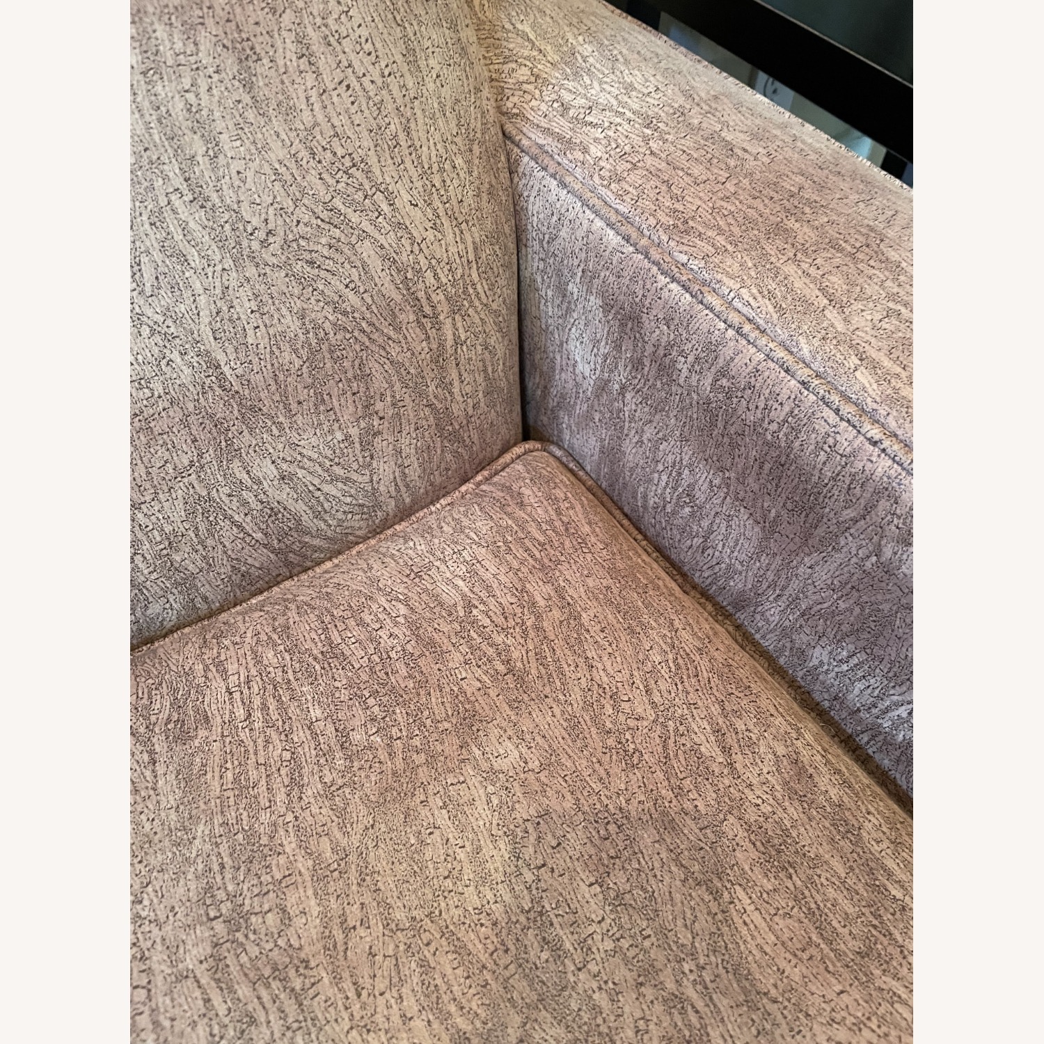 Crate & Barrel "Cork Latte" Fabric 3+ Seater Sofa - image-3