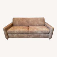 Crate & Barrel "Cork Latte" Fabric 3+ Seater Sofa
