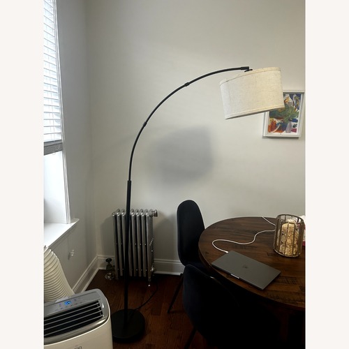 Used Amazon Natural Fabric Floor Lamp for sale on AptDeco