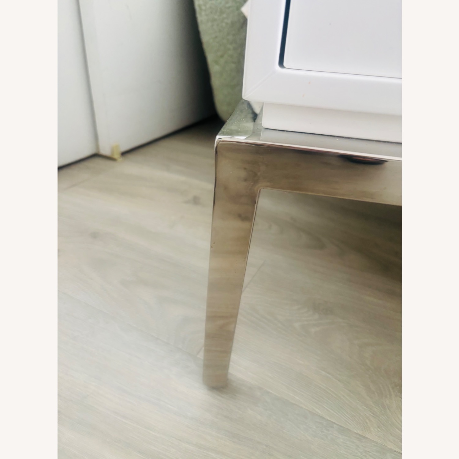Jonathan Adler White Lacquer Side Table - image-3