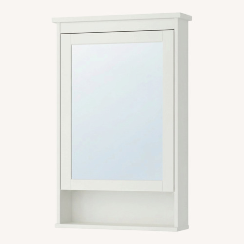 Used IKEA Hemnes White Wood Medicine Cabinet for sale on AptDeco