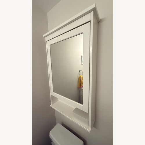 Used IKEA Hemnes White Wood Medicine Cabinet for sale on AptDeco