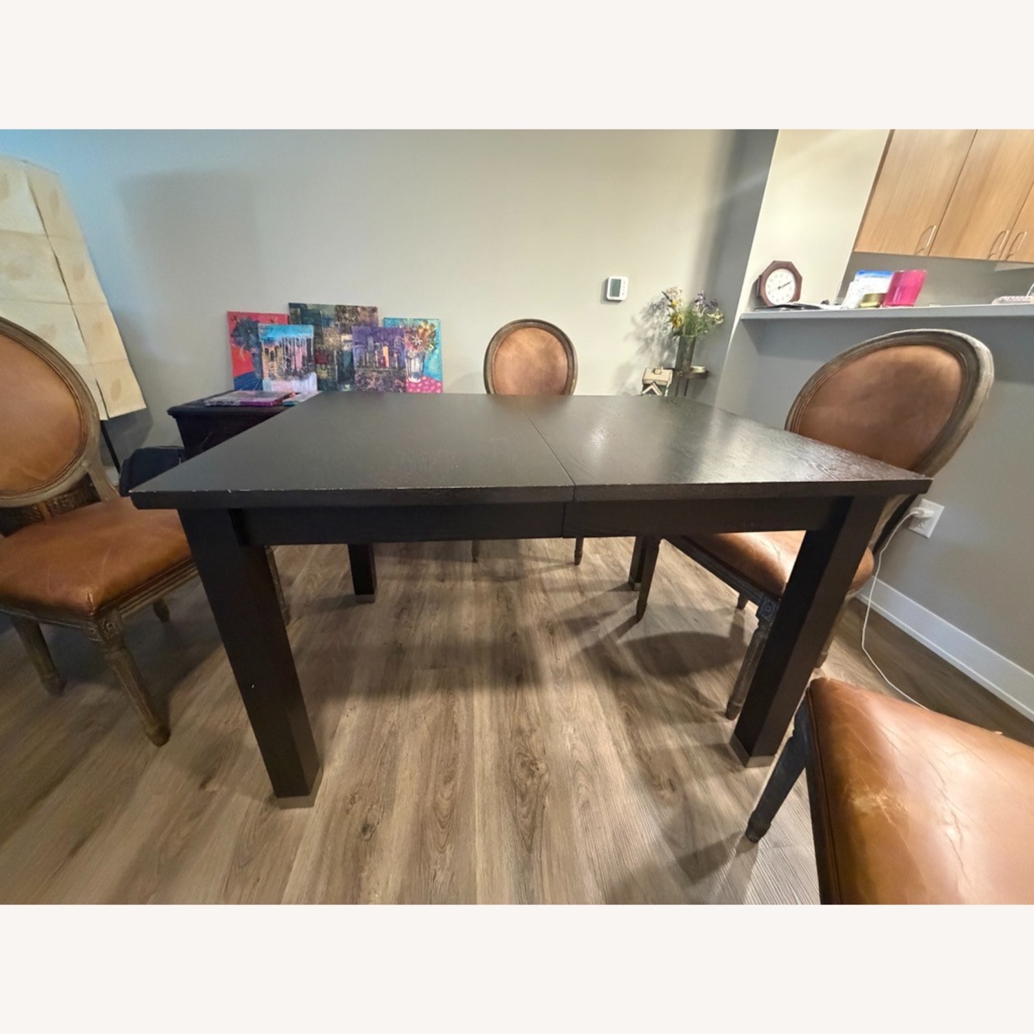 West Elm Dark Brown Wood Dining Table - image-3