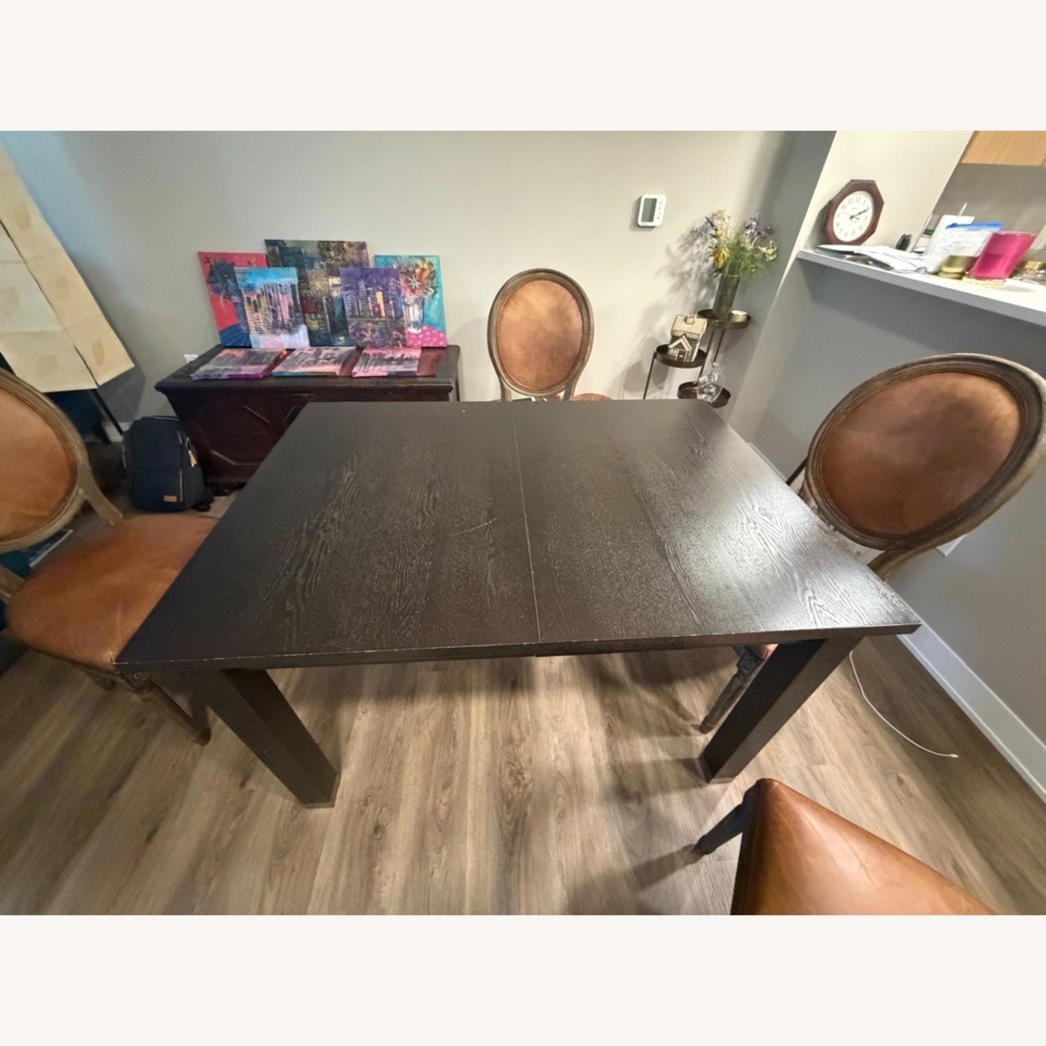 West Elm Dark Brown Wood Dining Table - image-4