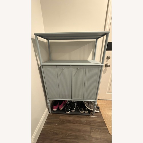 Used IKEA Sagmastare Blue Metal Sideboard for sale on AptDeco