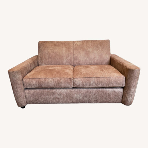 Used Crate & Barrel Cork Latte Fabric 2 Seater Sofa for sale on AptDeco