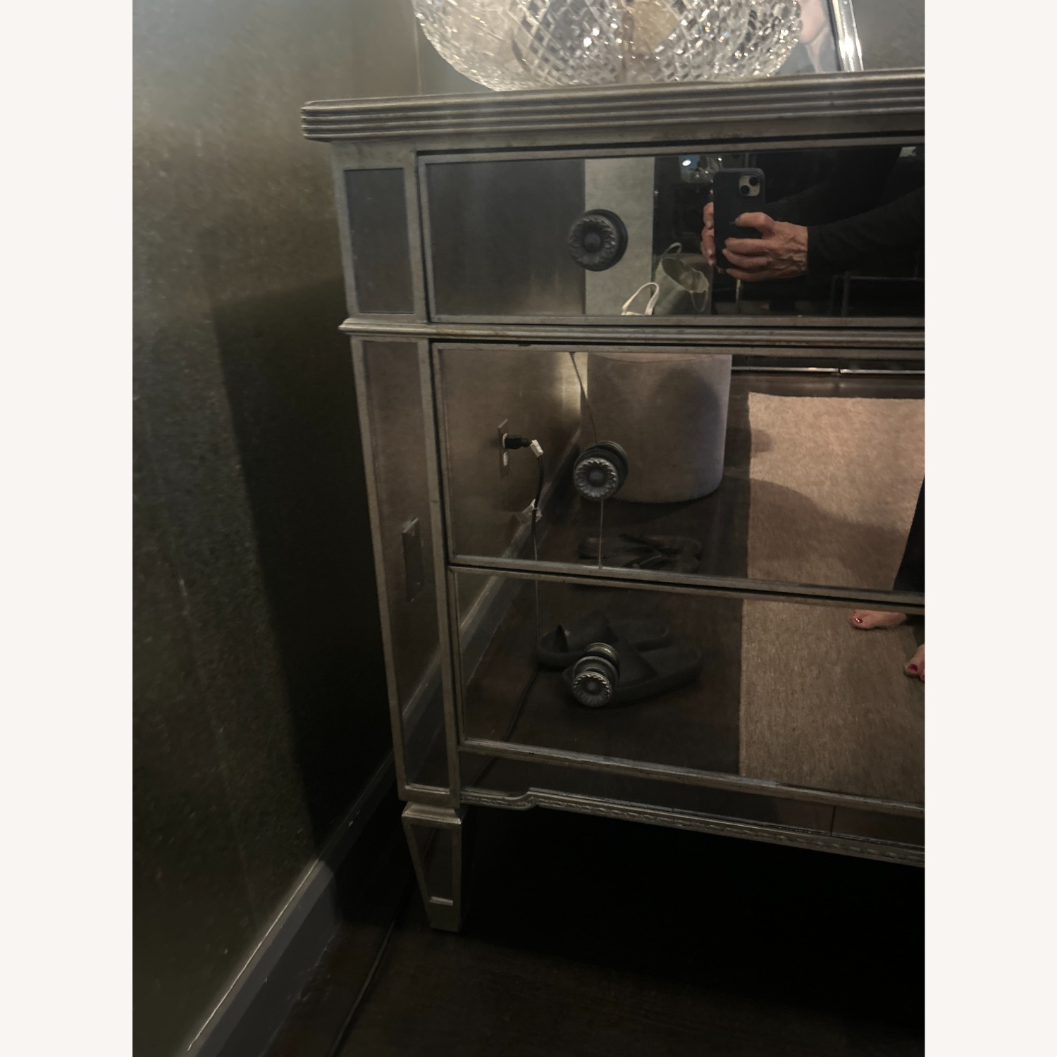 Mirrored Three-Drawer Chest - image-3