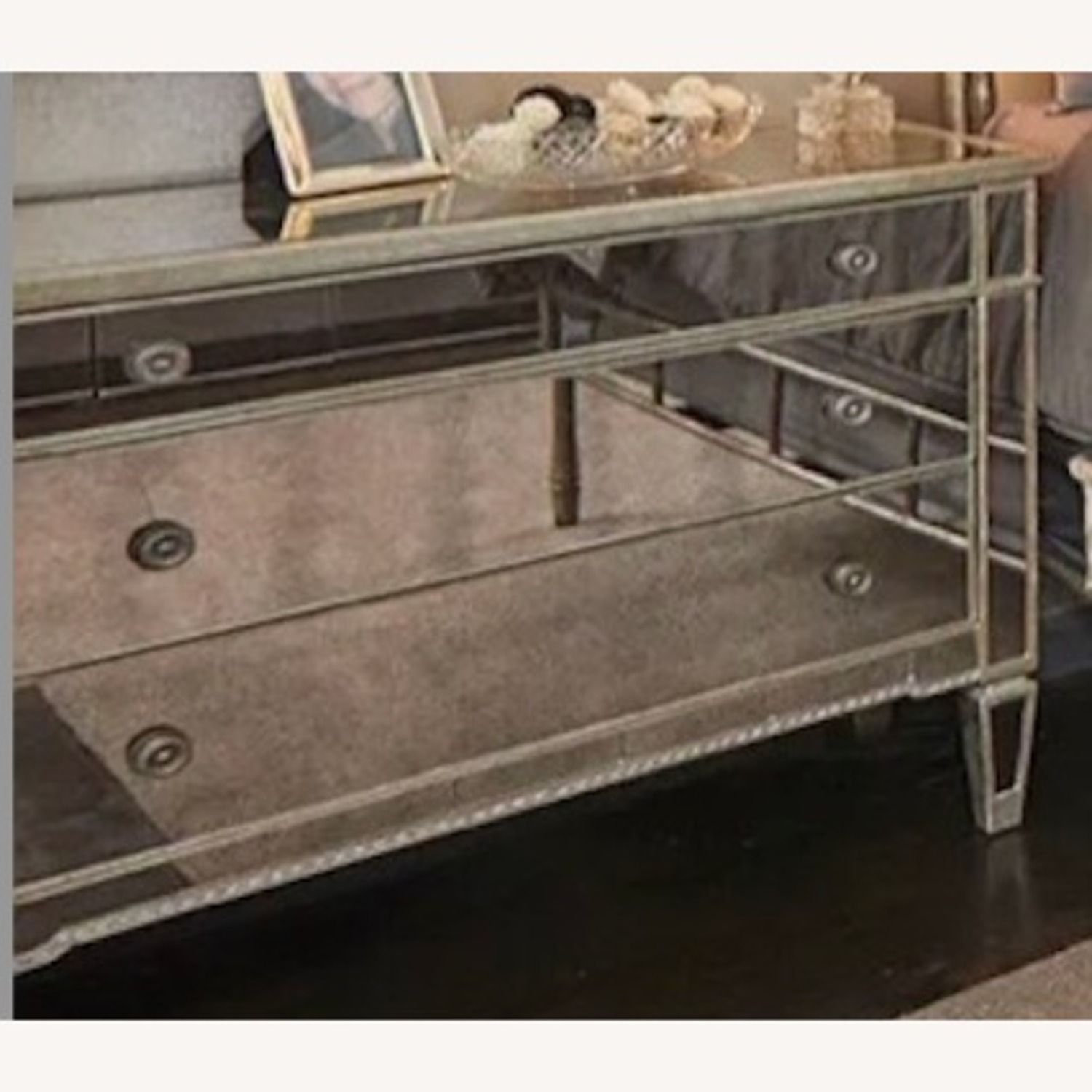 Mirrored Three-Drawer Chest - image-1