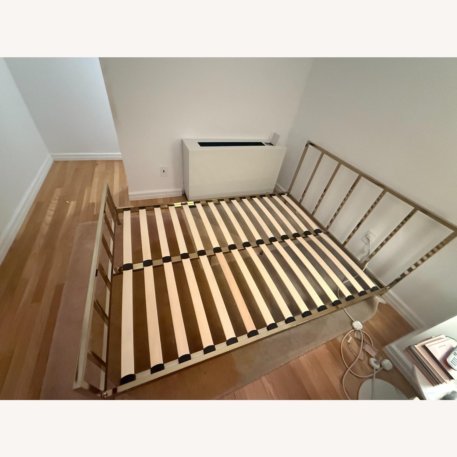 CB2 Alchemy Gold Metal Full Bed - image-4