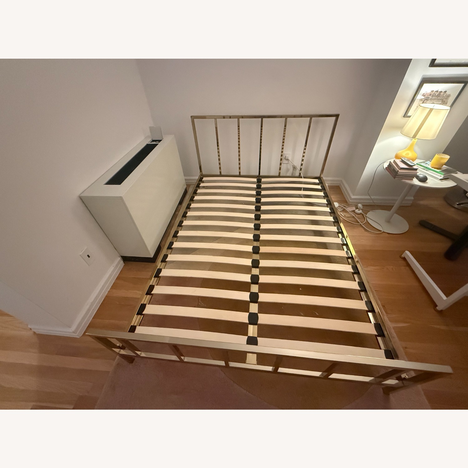 CB2 Alchemy Gold Metal Full Bed - image-5