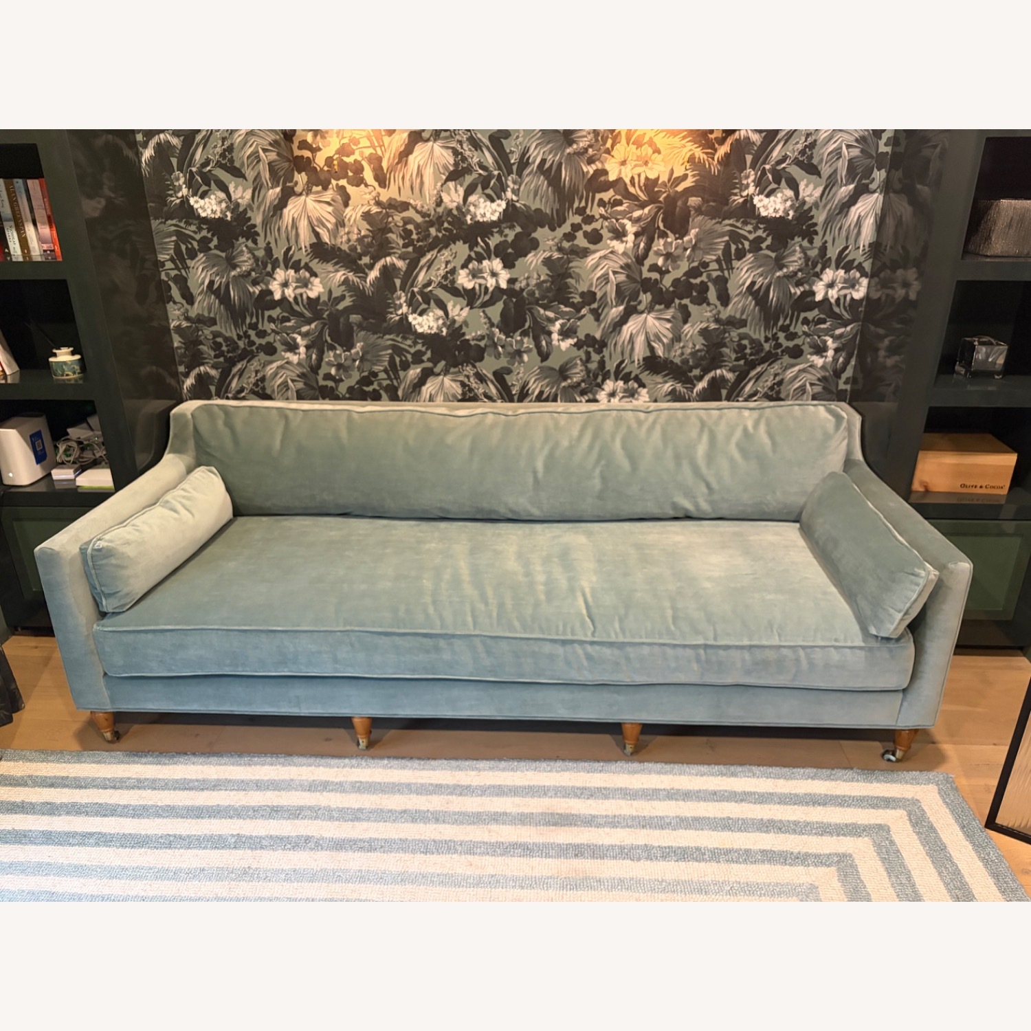 Lulu & Georgia Fabienne Green Velvet 3+ Seater Sofa - image-2